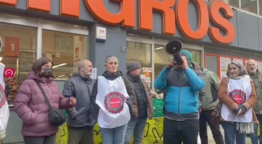 Migros depo işçilerine Hopa'dan destek