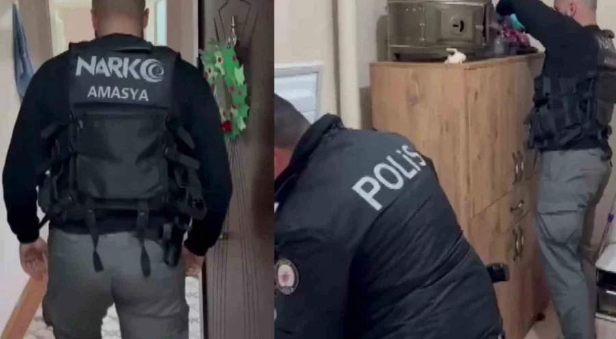Amasya'da uyuşturucu operasyonu: Çok sayıda tutuklama