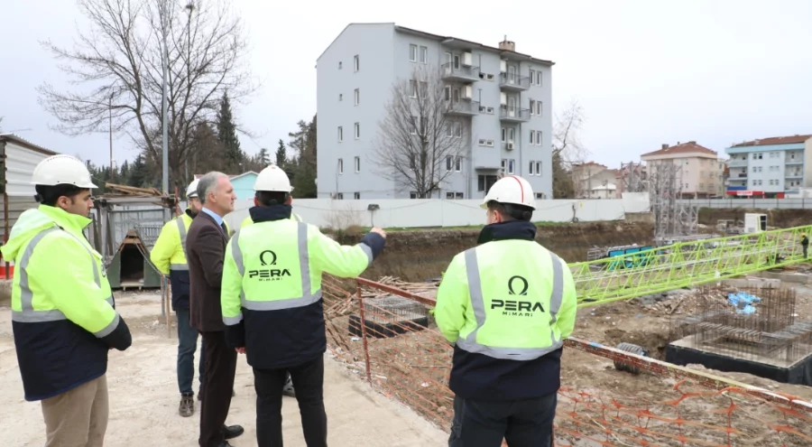 İnegöl Belediye Başkanı Taban'dan kentsel dönüşüm sahasında inceleme