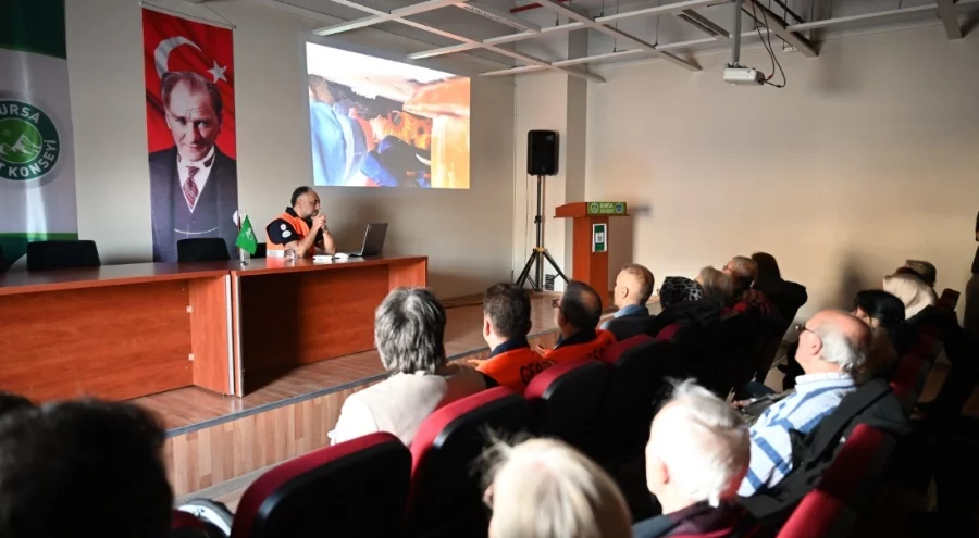 Bursa Kent Konseyi'nden 'Deprem Farkındalık' eğitimi