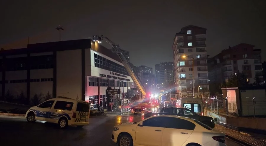 Ankara'da saunada çıkan yangın kontrol altına alındı