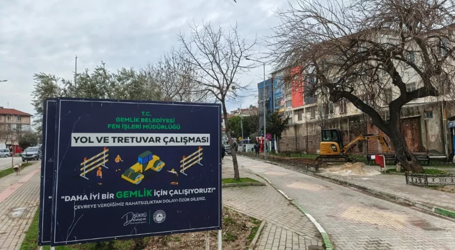 Gemlik Çarşı Meydanı'nda kapsamlı çevre düzenlemesi