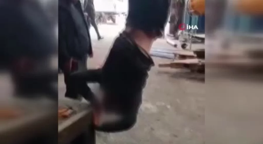 Ankara'da zihinsel engelli şahsı ayağından bağlayıp vince asan şahıslar gözaltına alındı