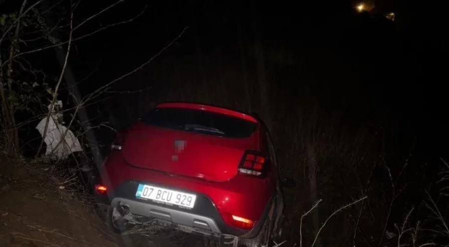 Osmaniye'de otomobil uçuruma yuvarlandı: 1 kişi yaralandı