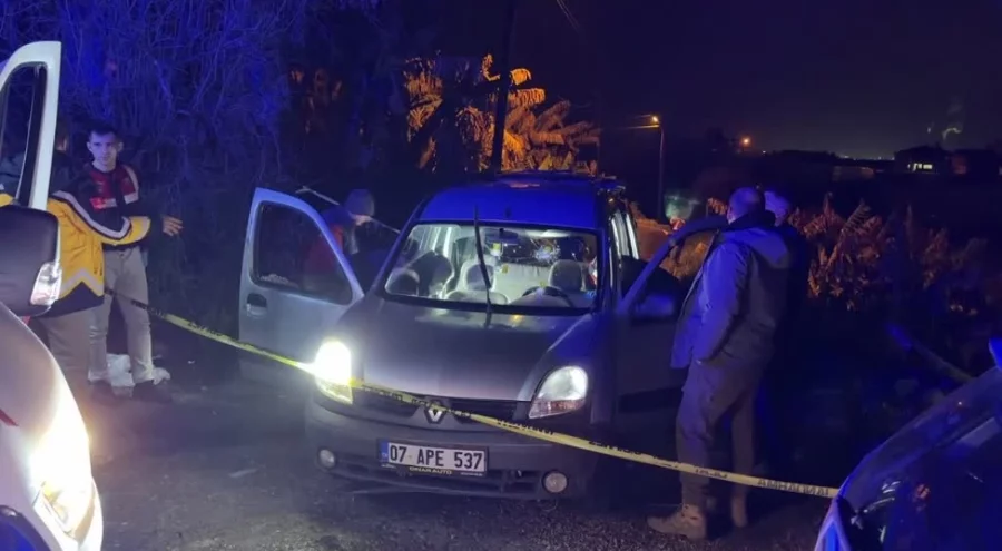 Antalya'da araca düzenlenen silahlı saldırıda 1 kişi öldü