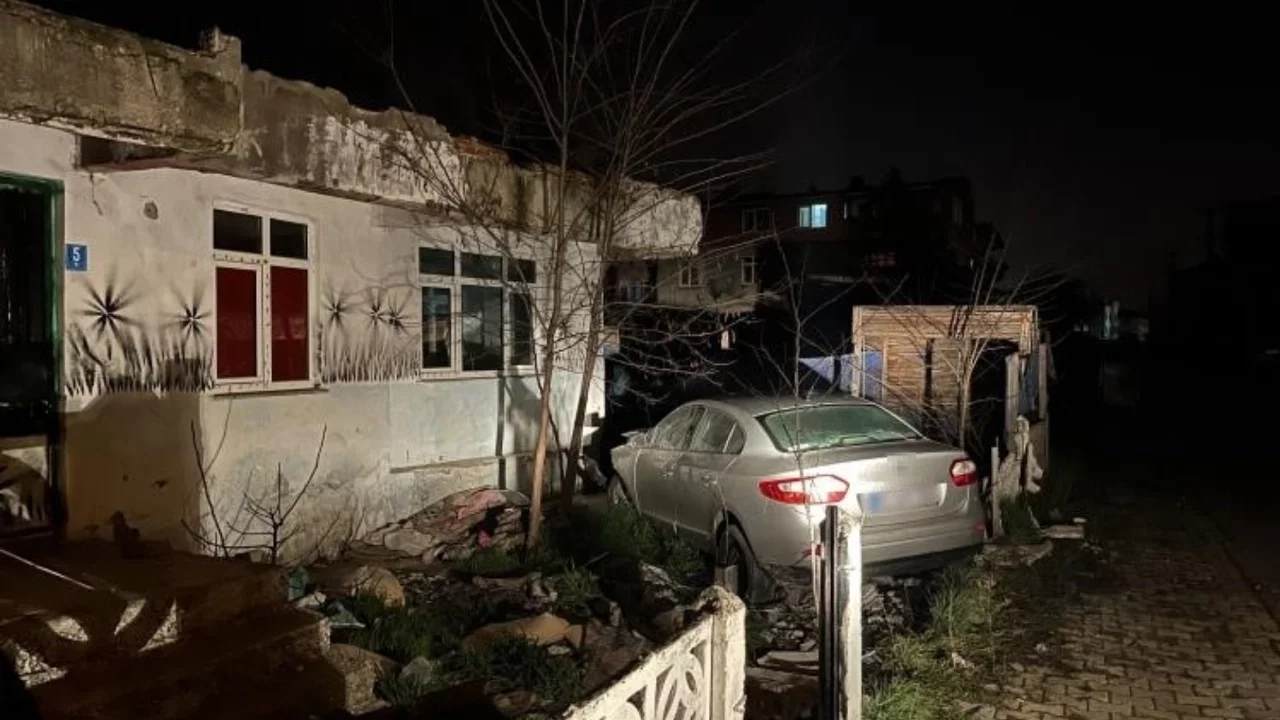 Tekirdağ'da otomobil evin bahçesine daldı