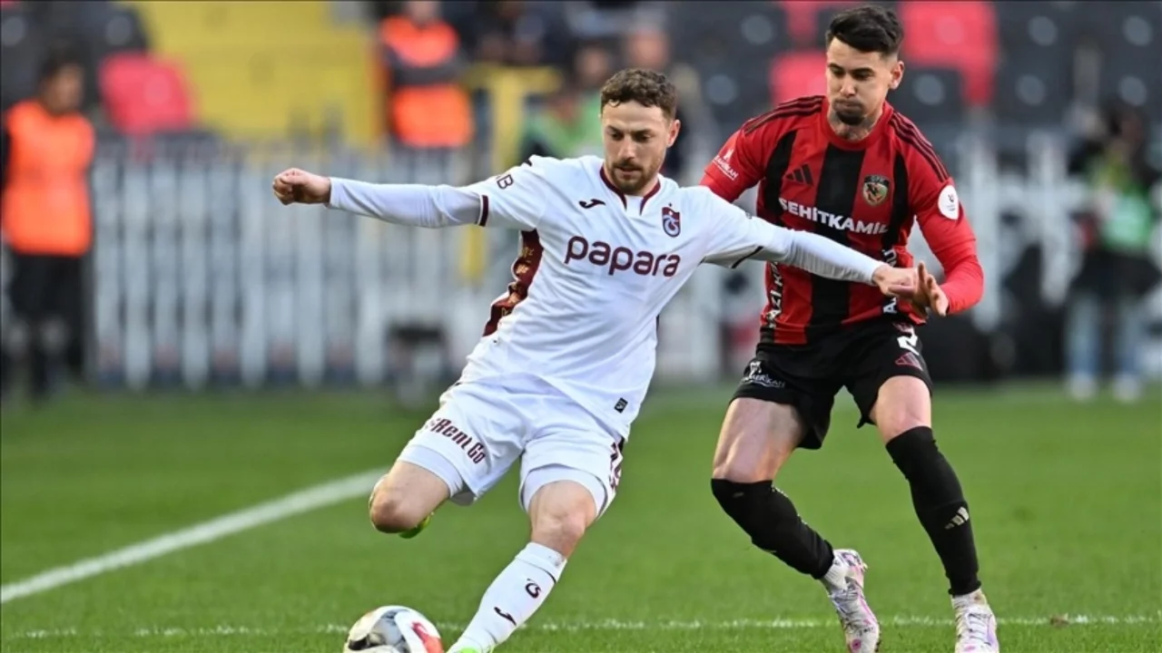 Trabzonspor, Gaziantep FK karşısında 2 golle kazandı!