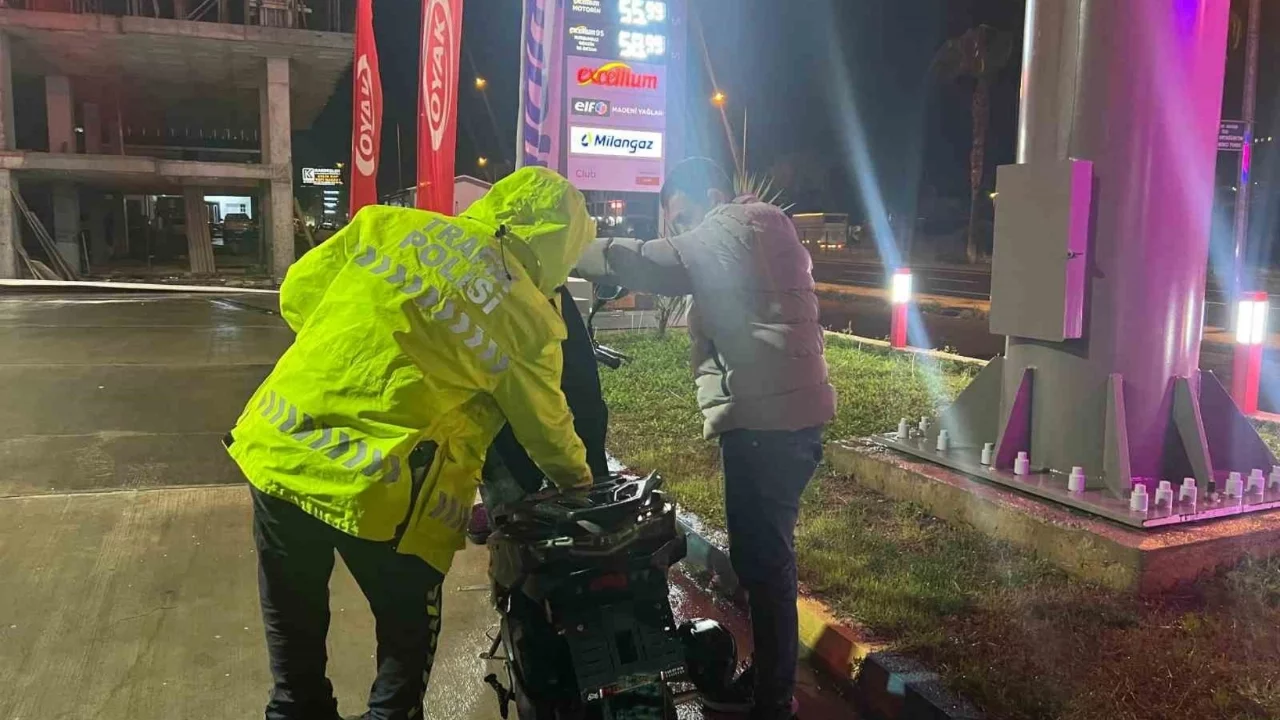 Motosiklet kazasında yaralanan sürücü 4.00 promil alkollü çıktı