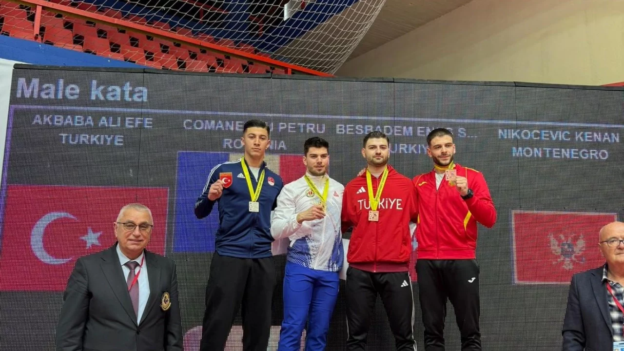 Bursa Büyükşehir Belediyesporlu karateci Beşbadem, Balkan üçüncüsü