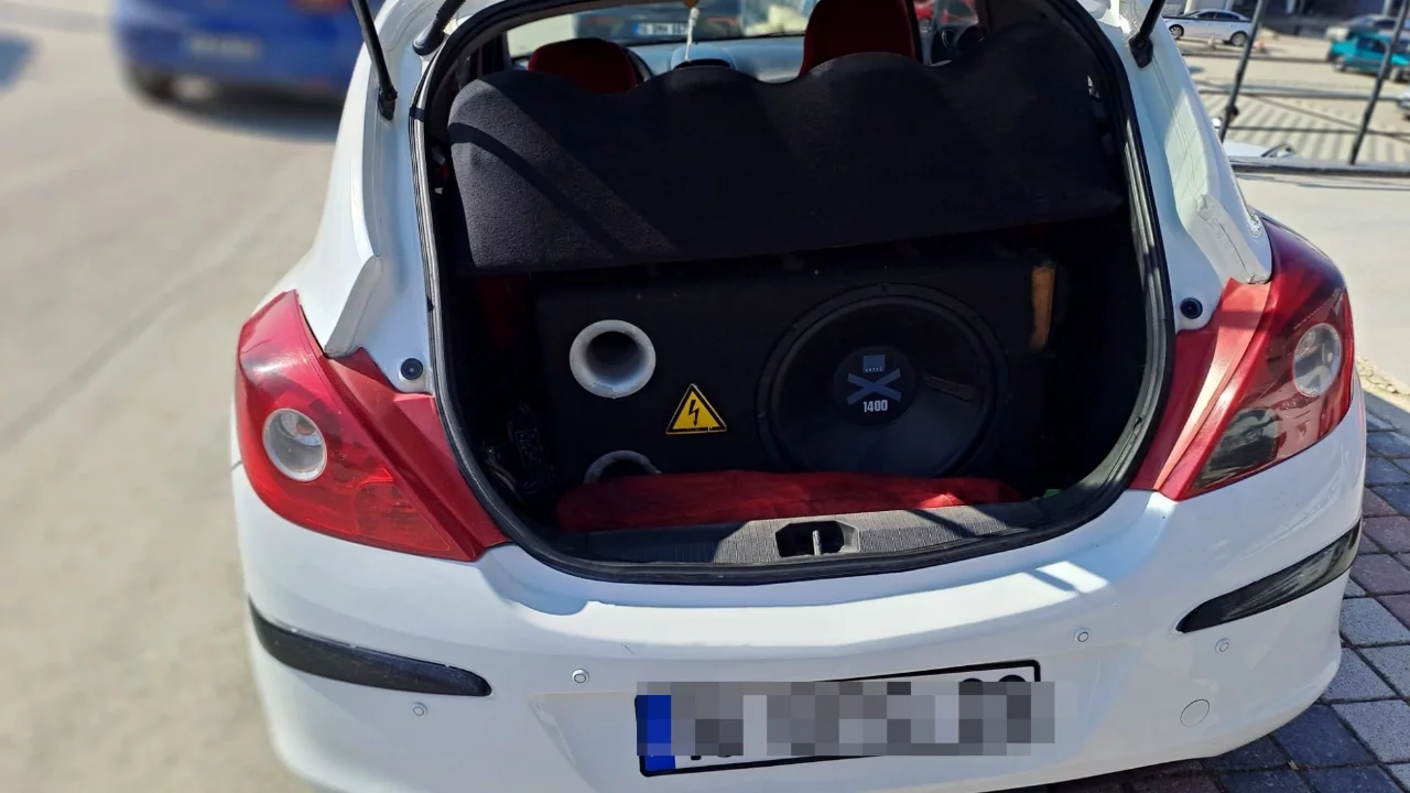 Bursa'da araçta ses sistemi bulunan sürücüye ceza yağdı!