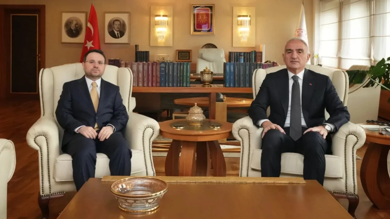 Adalet Bakanı Akın Gürlek'ten Kültür ve Turizm Bakanı Mehmet Nuri Ersoy'a ziyaret