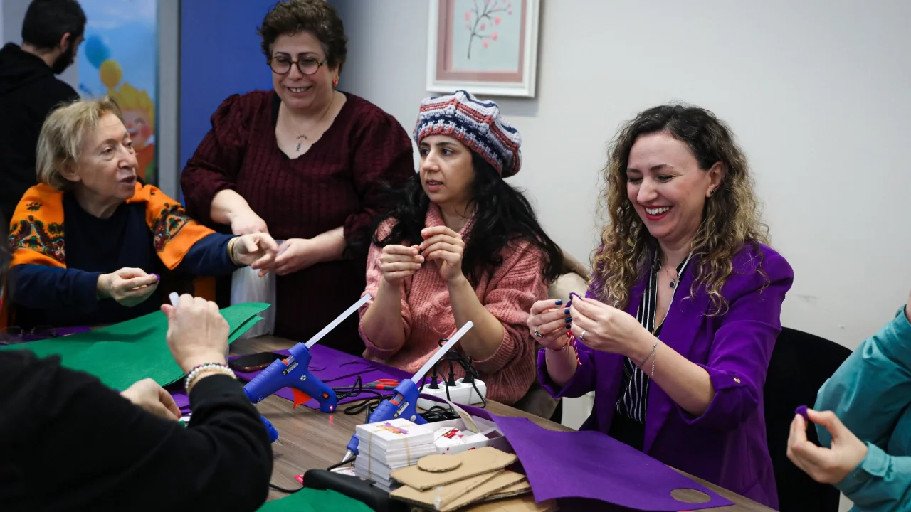 Bursa Kent Konseyi Kadın Meclisi'nde keçe atölyesi