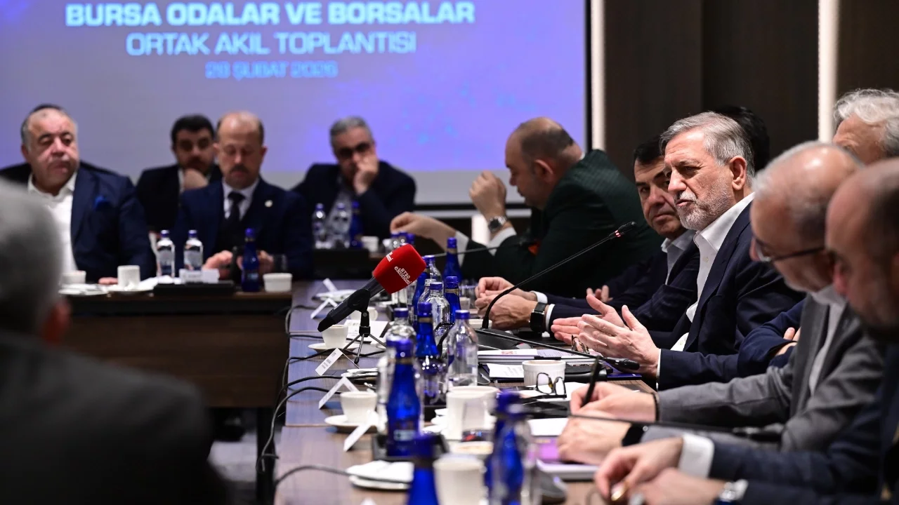Bursa'da, oda ve borsa başkanlarının katılımıyla "Ortak Akıl Toplantısı" gerçekleştirildi