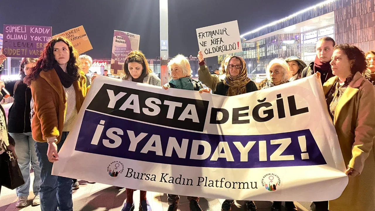 Bursa'da 'Fatma Nur'lar için adalet çağrısı: Yasta değil isyandayız!