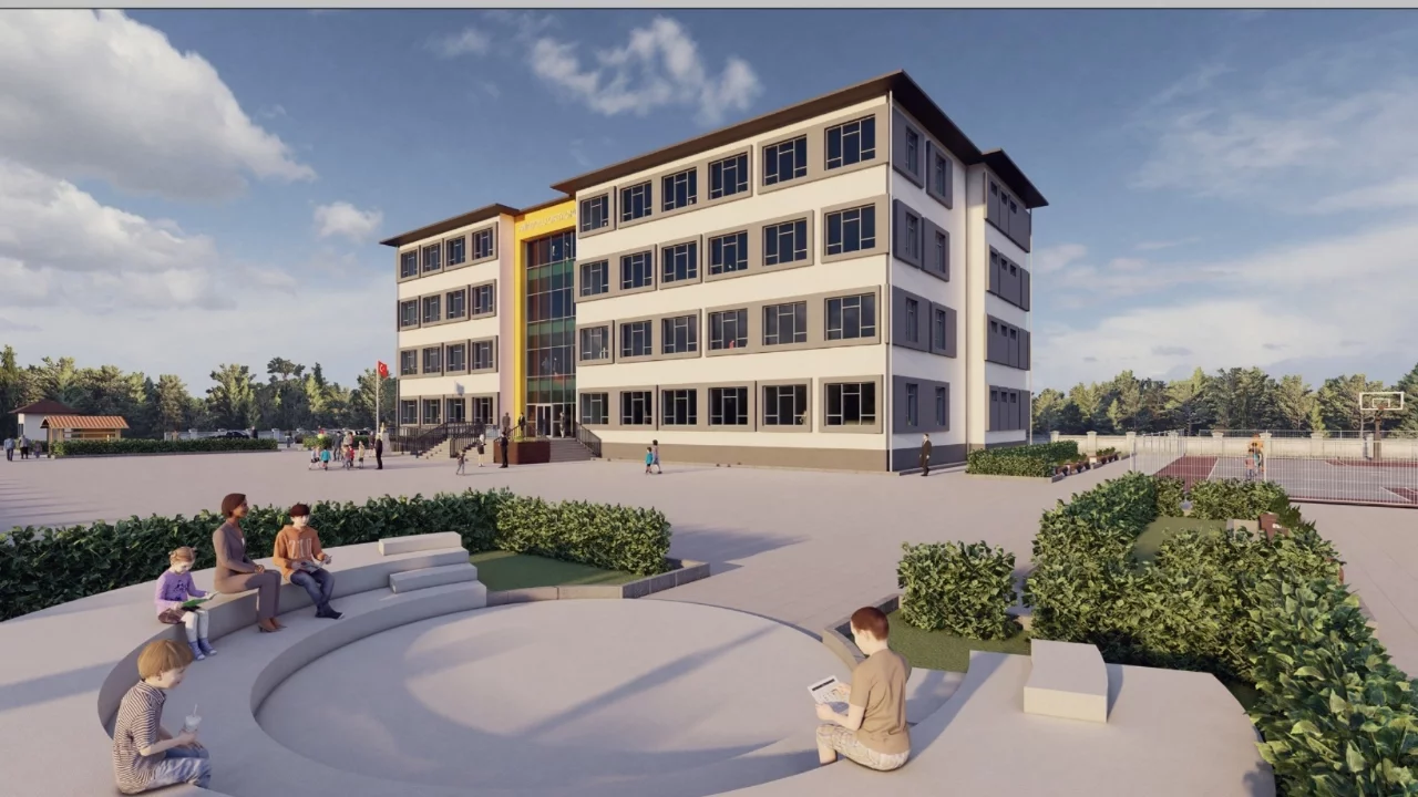 Bursa İl Millî Eğitim Müdürlüğünden Kestel'e yeni okul binası