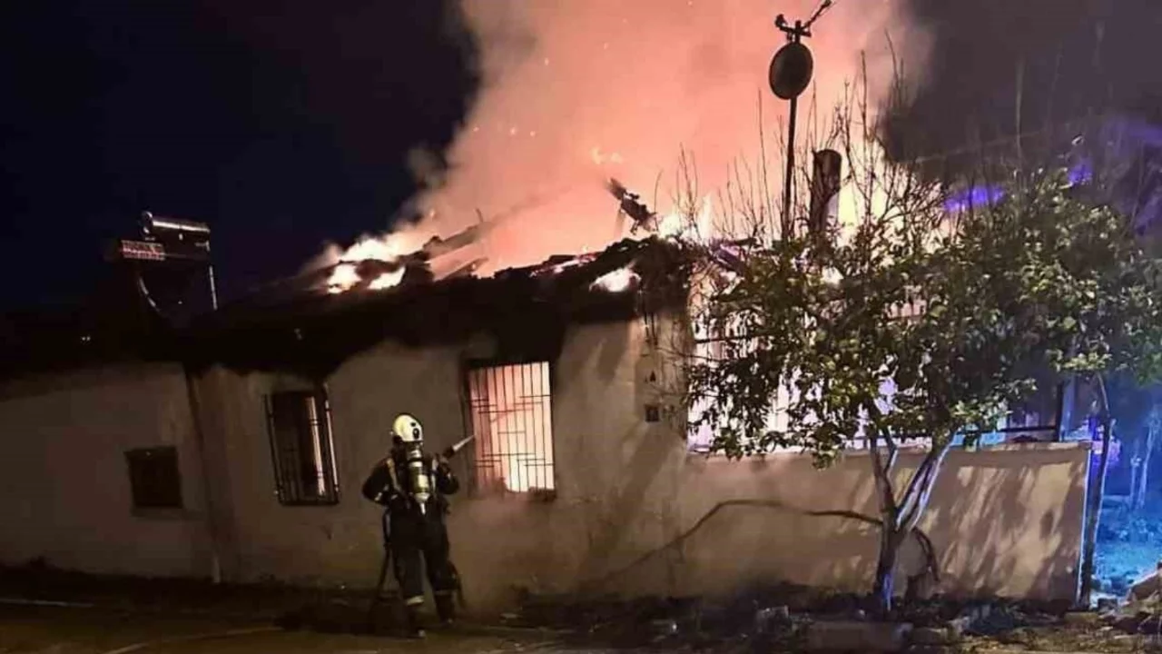 Aydın'da ev yangını