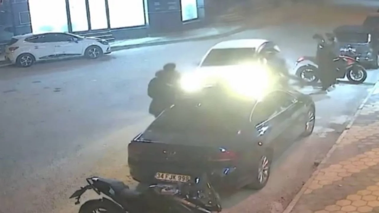 Telefonda konuşurken facianın eşiğinden döndü