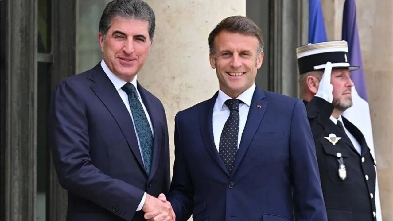 Barzani ile Fransa Cumhurbaşkanı Macron, "bölgedeki son durumu" görüştü