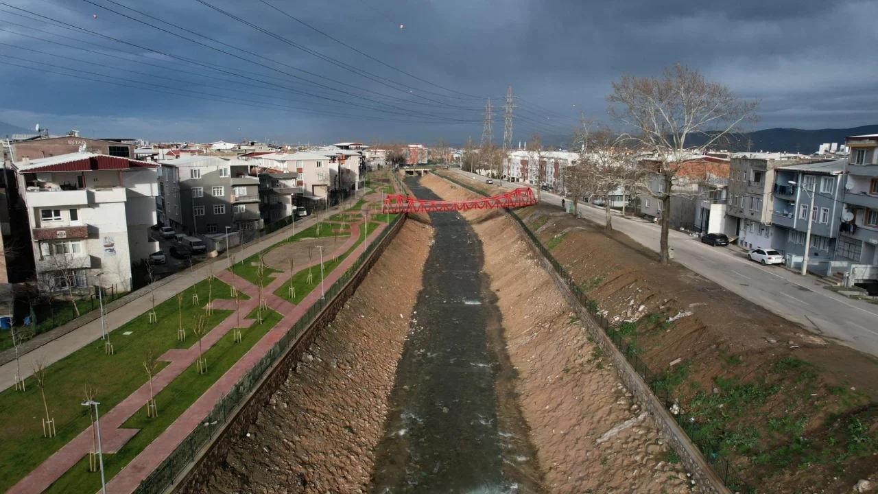 Yıldırım Belediyesi, Deliçay Deresi'nde ıslah çalışmalarını tamamladı