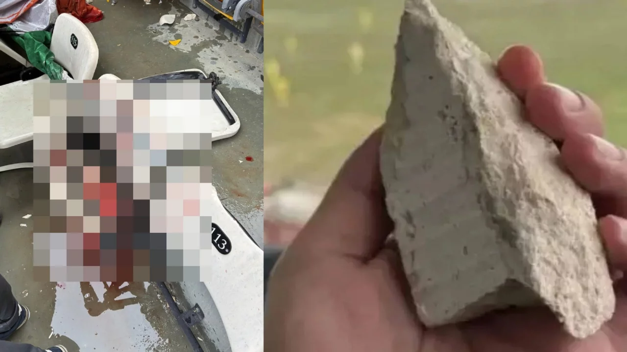 Bursasporlu taraftarlara, Muşspor'dan taşlı saldırı