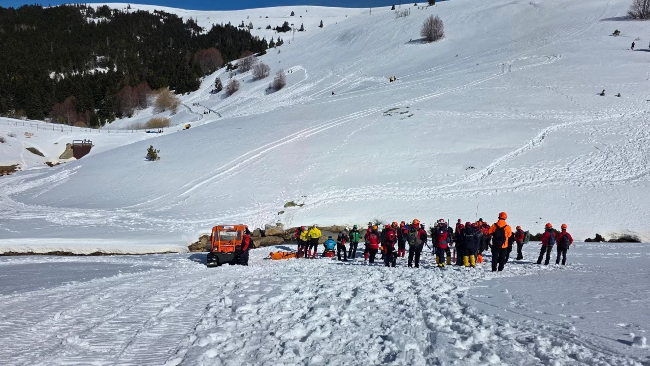 Uludağ'da çığ tatbikatı yapıldı