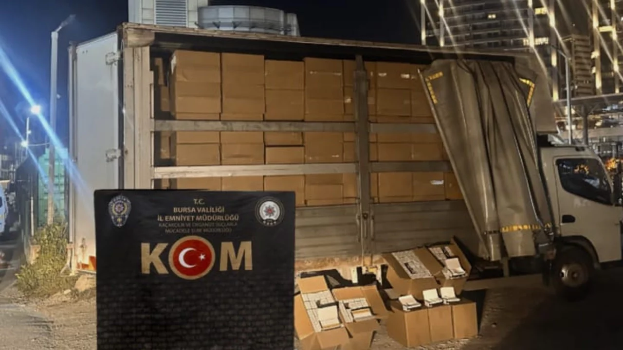 Bursa'da 3 milyon adet kaçak makaron ele geçirildi