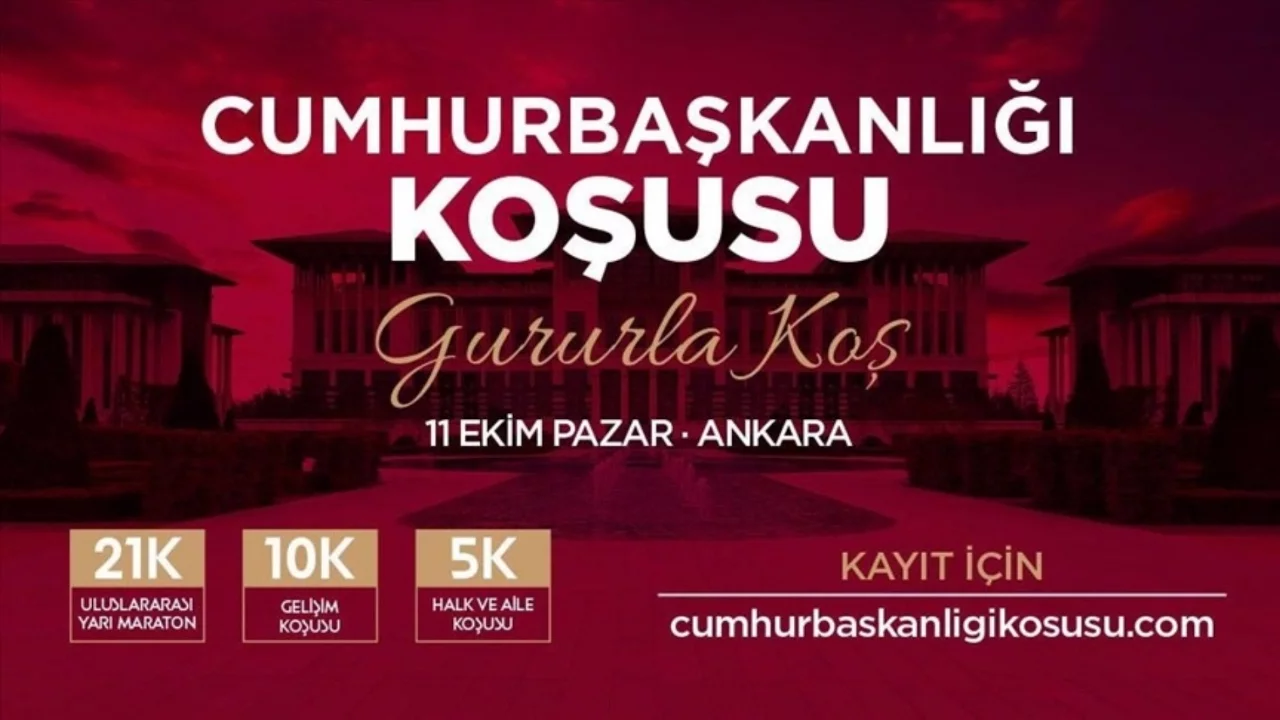 Cumhurbaşkanlığı Koşusu, 11 Ekim'de Ankara'da gerçekleştirilecek