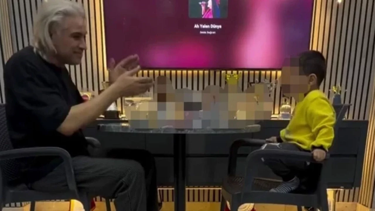 Çocuğunu alkol masasına oturtan babaya gözaltı