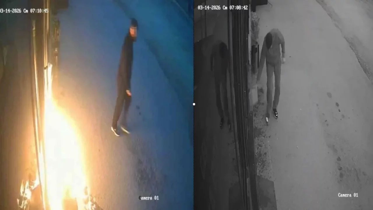 Bursa'da iş yerlerini ateşe veren kundakçının görüntüleri ortaya çıktı!