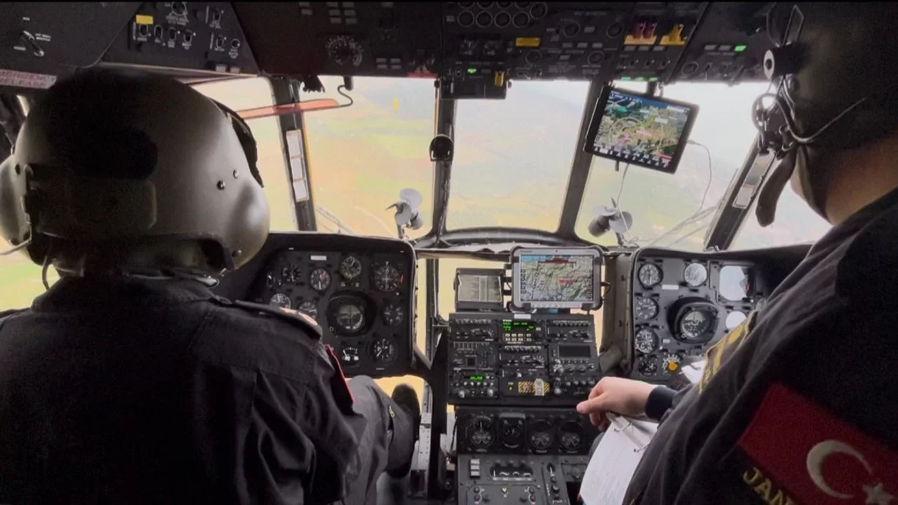 Bursa'da Ramazan bayramı öncesinde havadan trafik denetimi