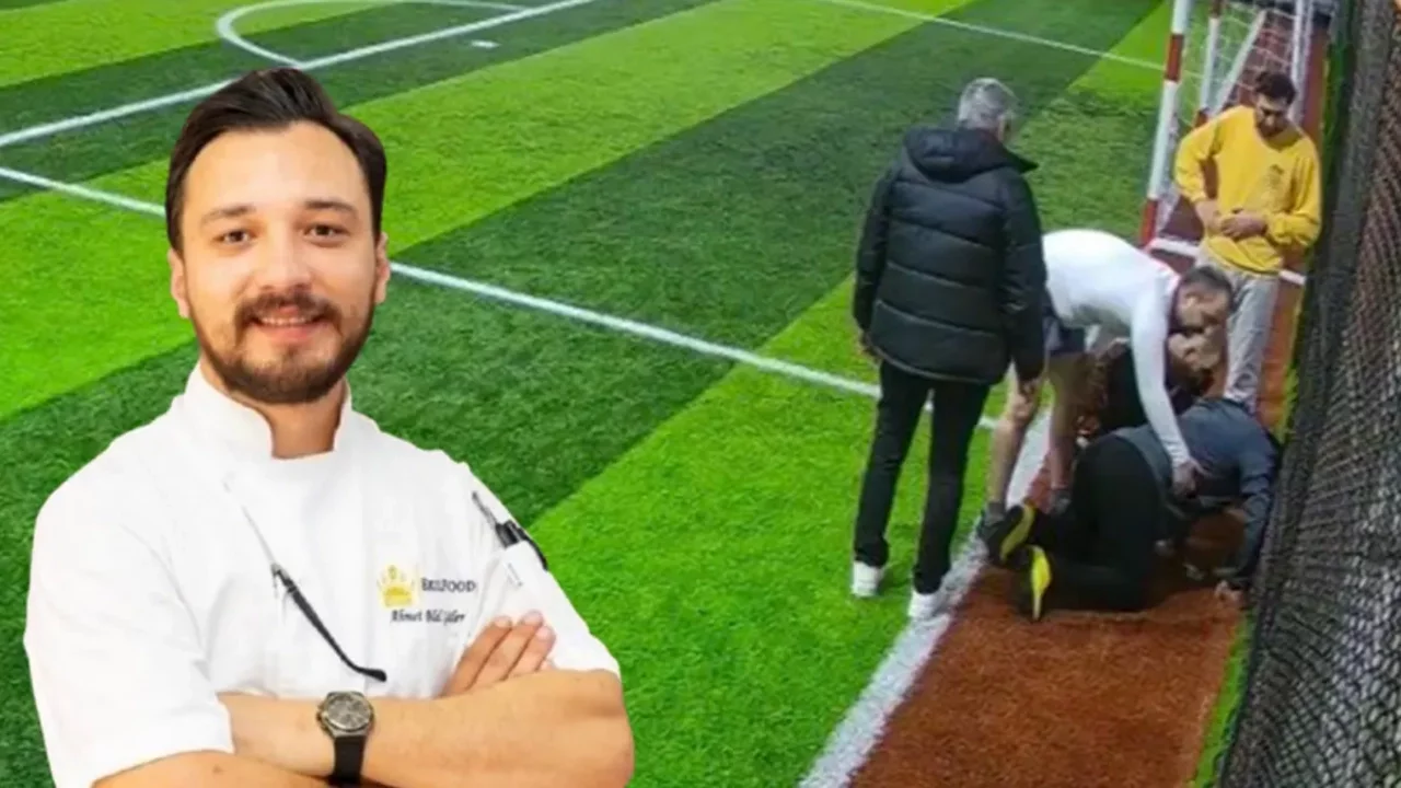 Halı sahada kalbine yenik düştü