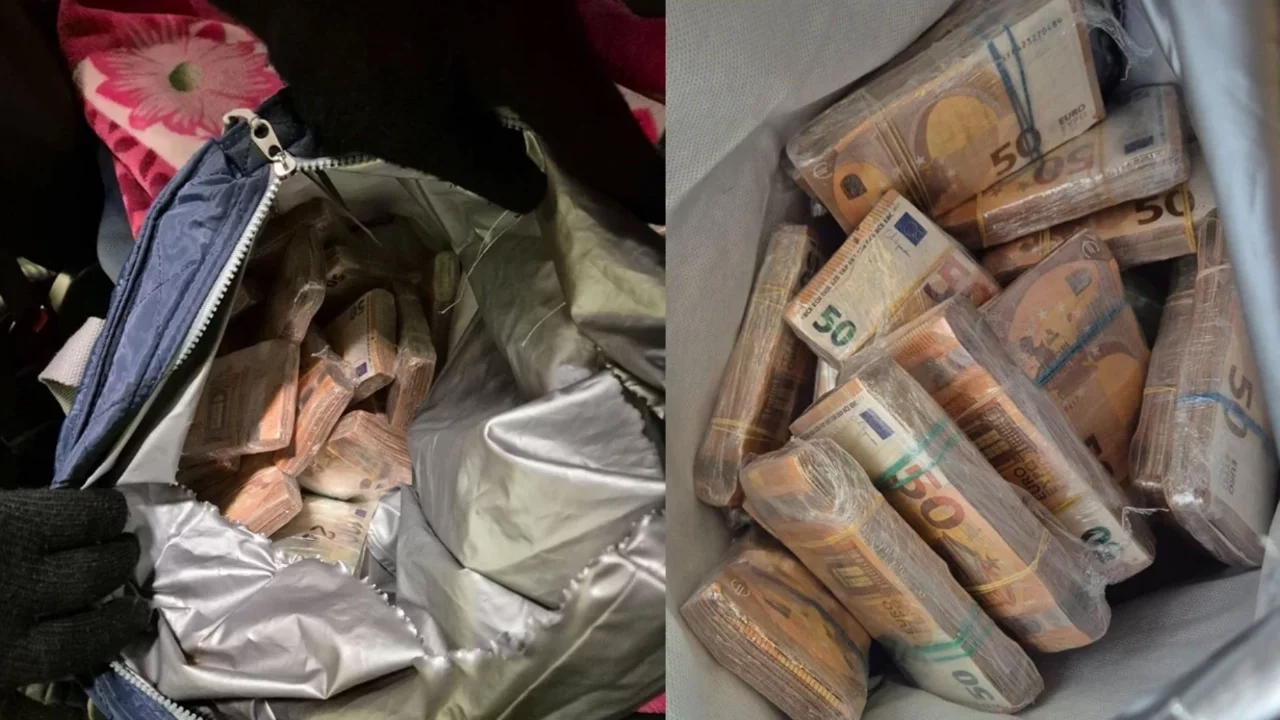 Çikolata dolu çantadan 220 bin Euro çıktı