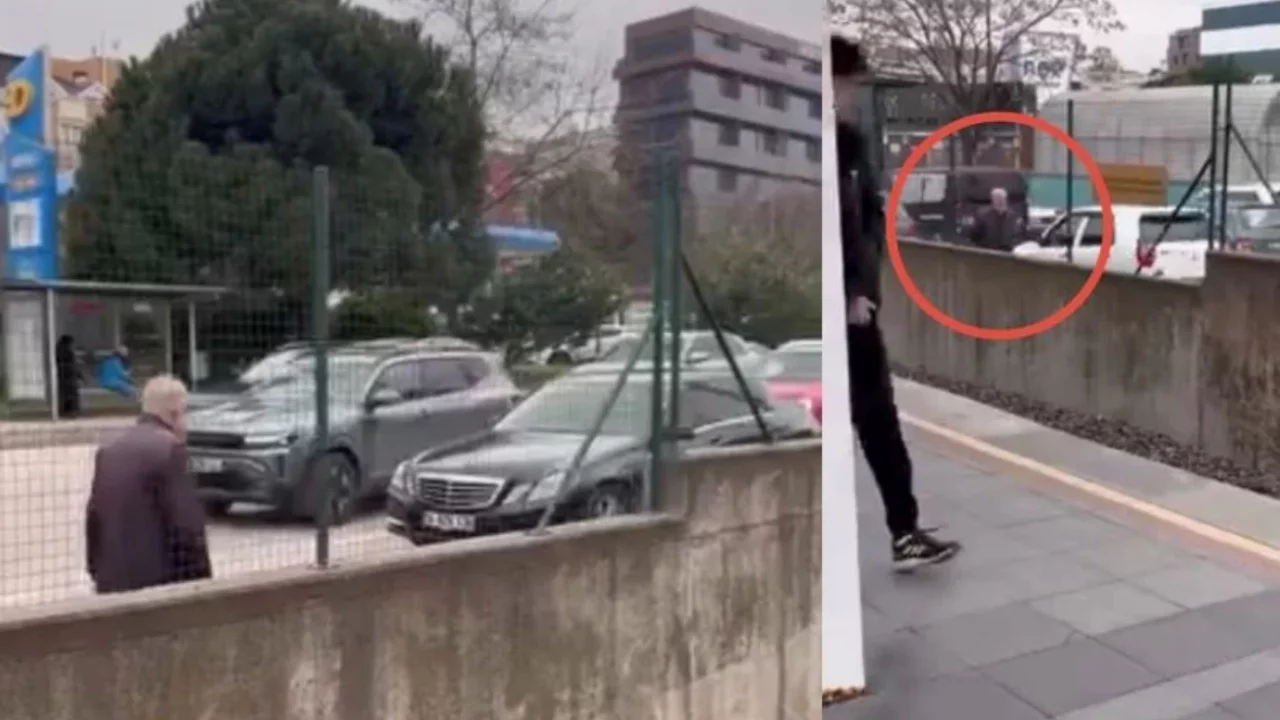 Bursa'da yürekler ağza geldi! Yaşlı adam trafiğin ortasında yürüdü