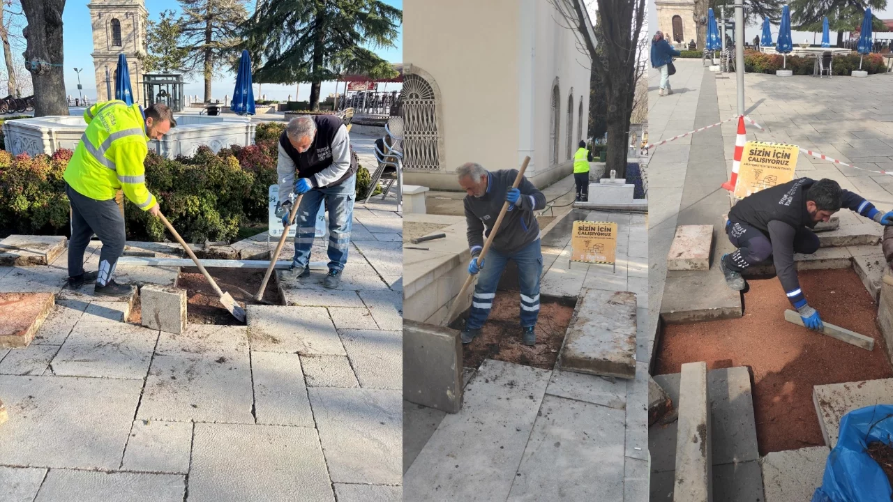 Bursa'nın Tarihi Tophane Meydanı yenilendi