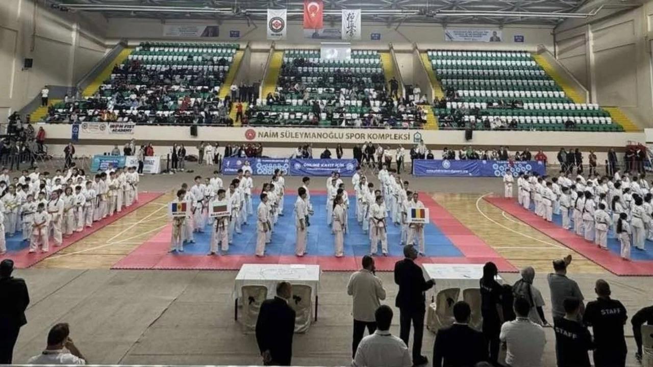 Yıldırım'da 12. IKO Balkan Kyokushin Karate Şampiyonası düzenlendi