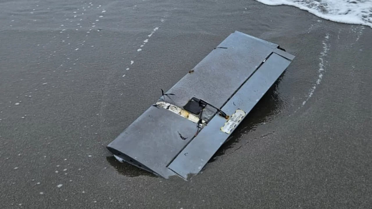 Sakarya'da sahile İHA parçası vurdu