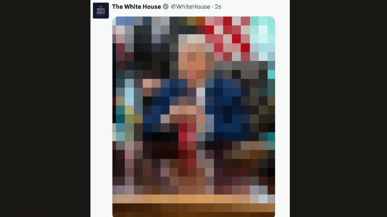 Beyaz Saray, ABD Başkanı Trump'ın sansürlü fotoğrafını paylaştı