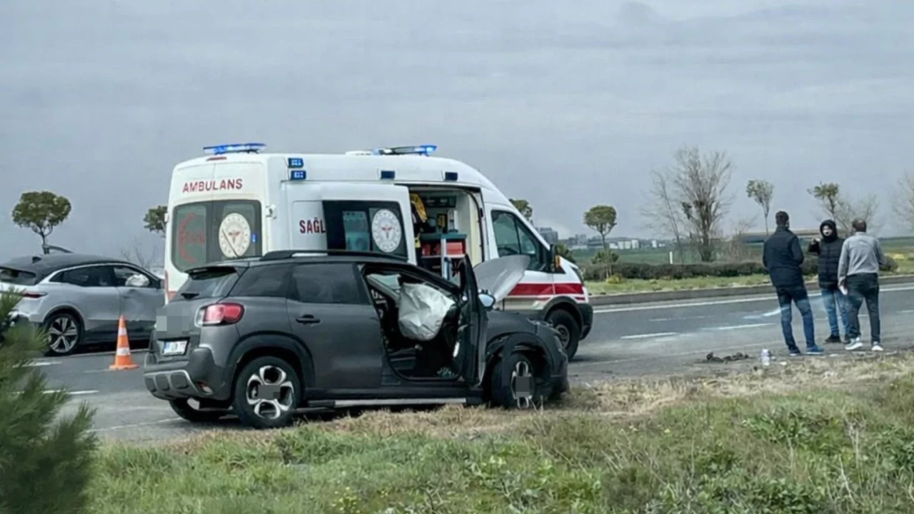 Tekirdağ'da trafik kazası: 2 kişi yaralandı