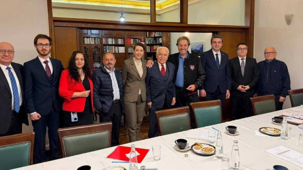 Doğu Perinçek, Elon Musk'ın babası ile görüştü