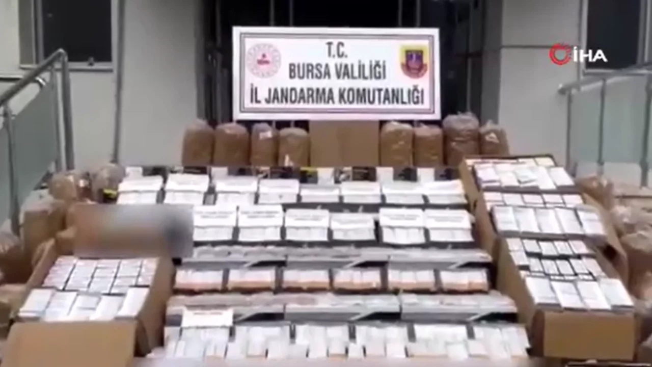 Bursa'da kaçak tütün operasyonu