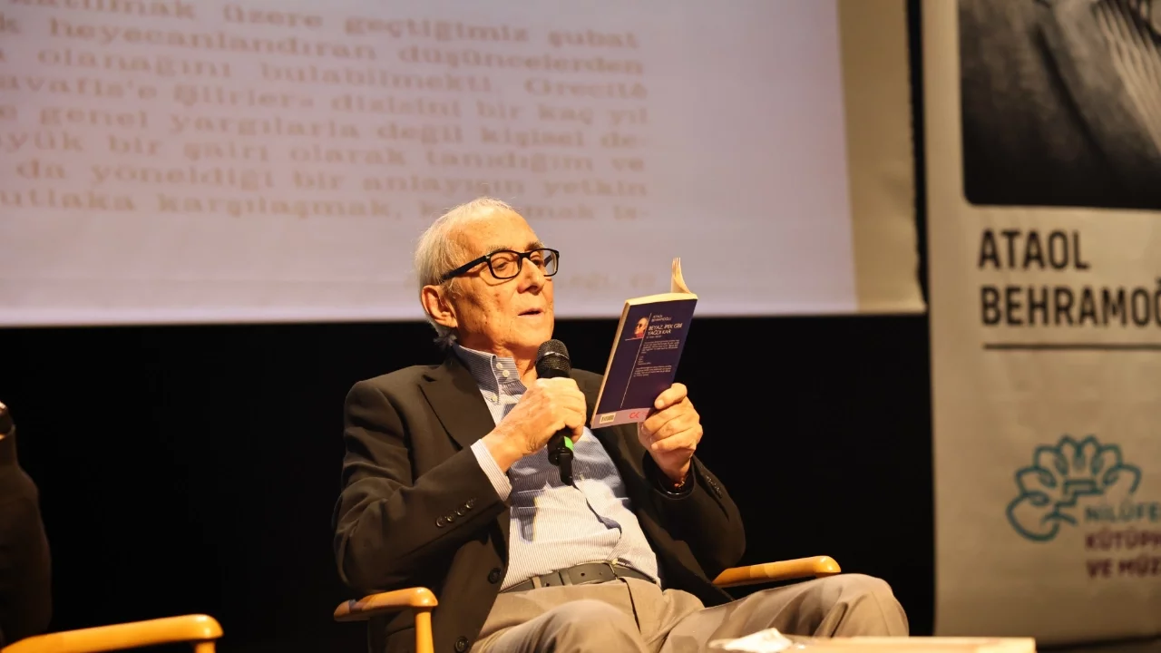 Nilüfer'de "Dizelerin İzinde" söyleşilerinin konuğu, Ataol Behramoğlu oldu