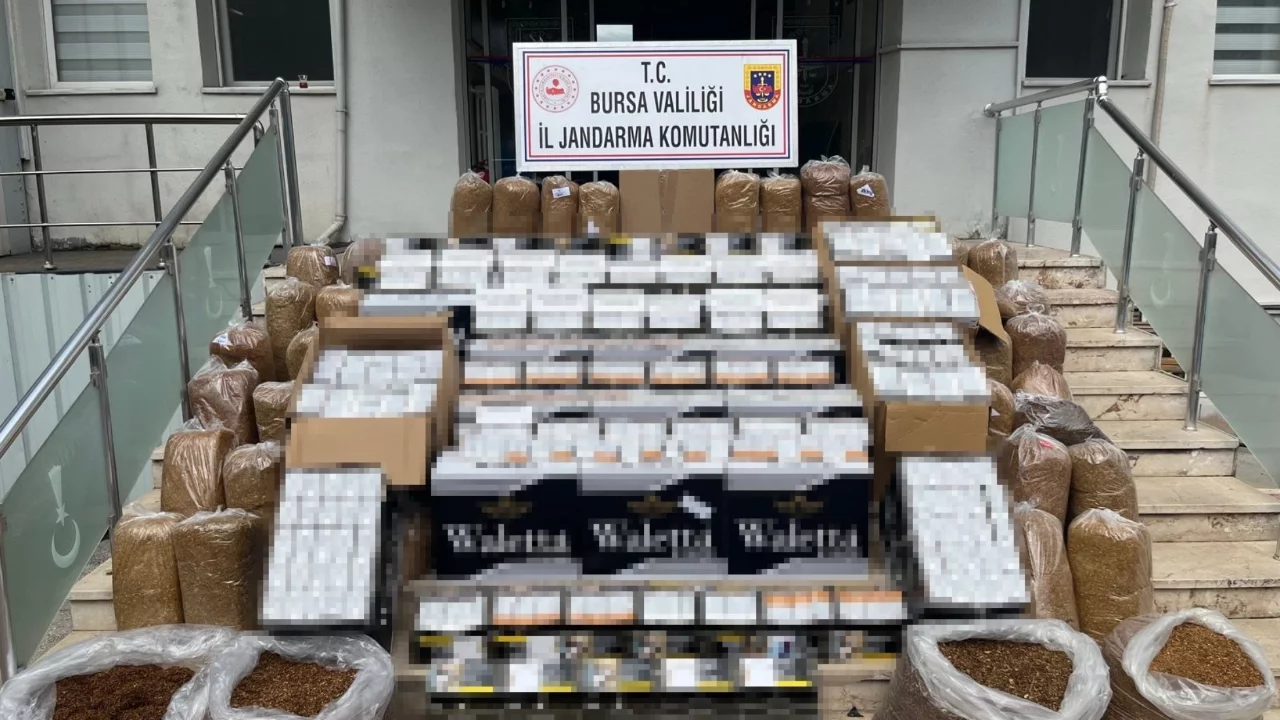 Gemlik'te kaçak sigara operasyonunda 2 kişi tutuklandı