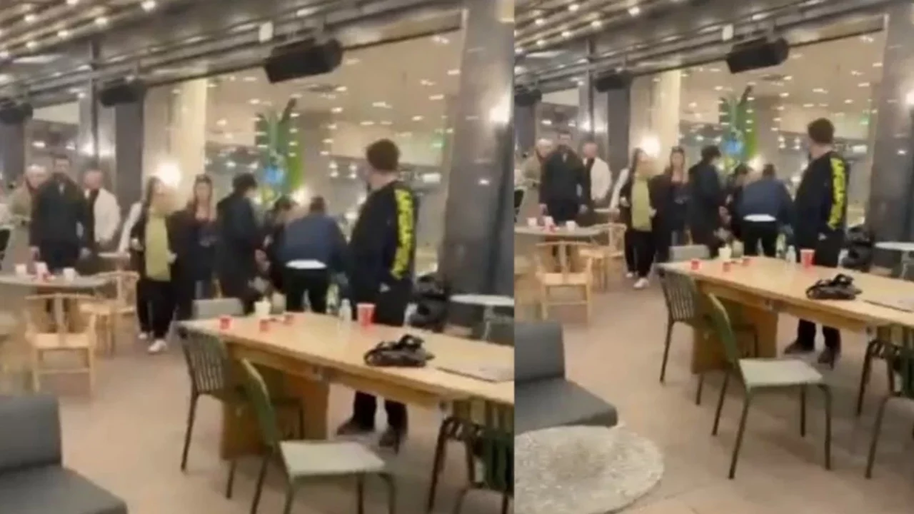 Kafede otururken dehşeti yaşadı