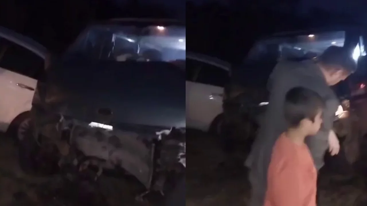 Bursa'da  yoldan geçen araçların üzerine düşen kayalar büyük paniğe neden oldu