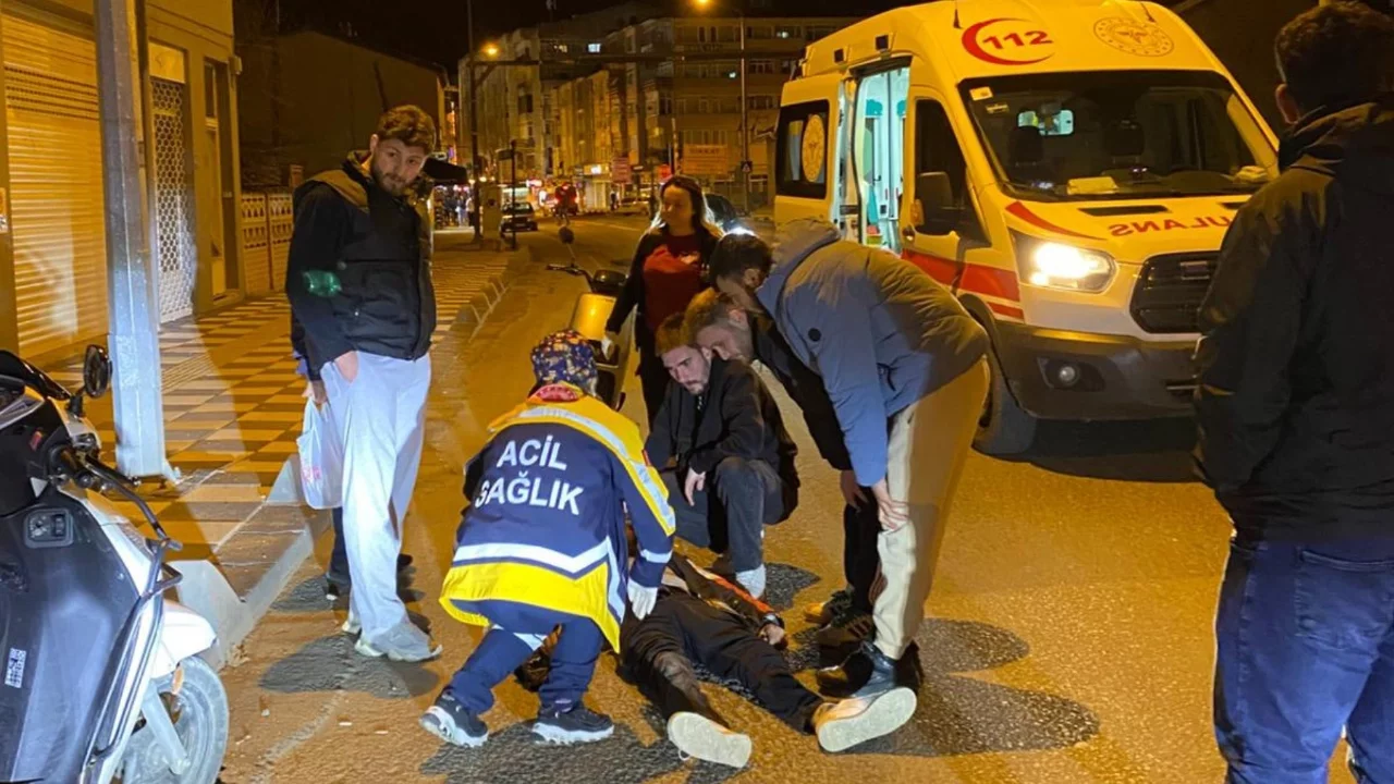 Tekirdağ'da motosiklet ile otomobil çarpıştı: 1 yaralı