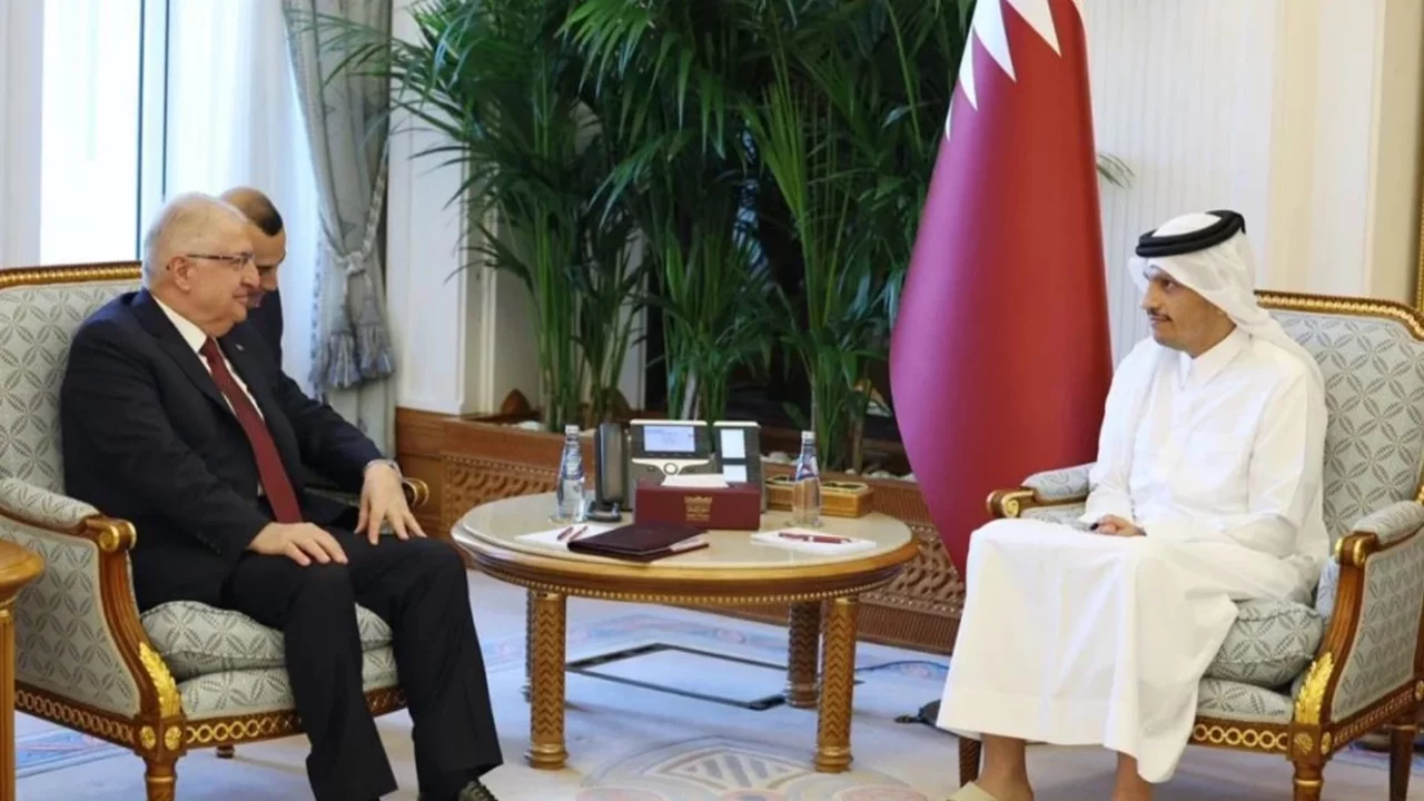 Milli Savunma Bakanı Güler, Katar Dışişleri Bakanı Al Thani ile görüştü