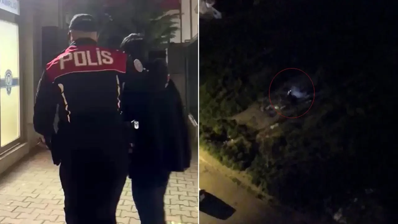 İki çocuk boş arazide silah atışı yaparken yakalandı!