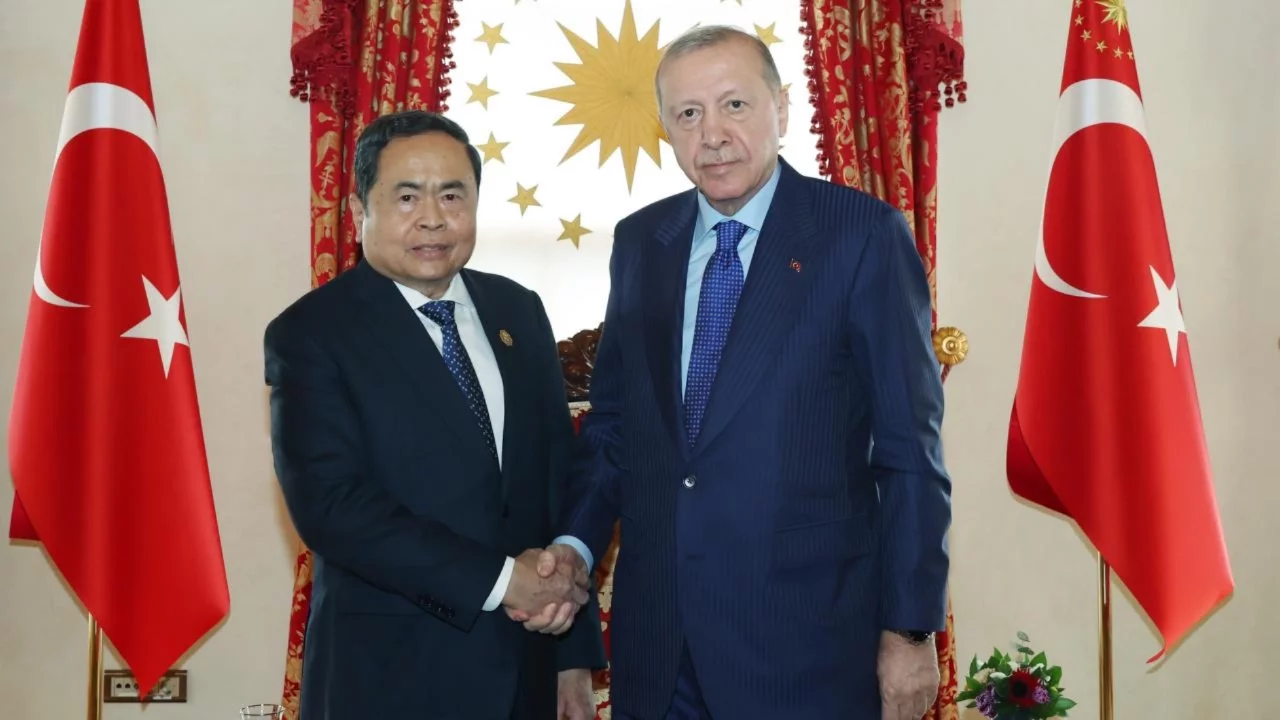Cumhurbaşkanı Erdoğan, Vietnam Meclis Başkanı Thanh Man'ı kabul etti