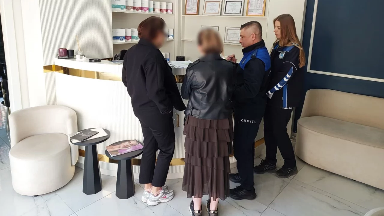 Bursa'da zabıtadan güzellik salonlarına denetim