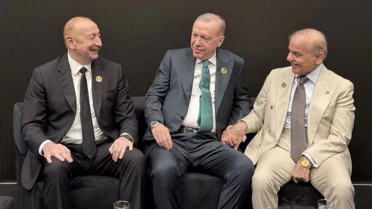 Cumhurbaşkanı Erdoğan, Aliyev ve Şerif ile görüştü